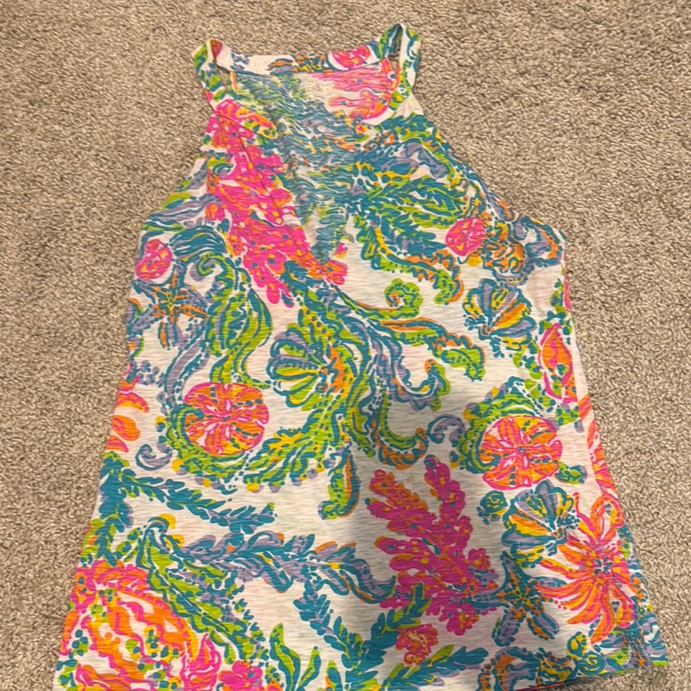 Lilly Pulitzer Multicolor Floral Short Sleeve Tee
